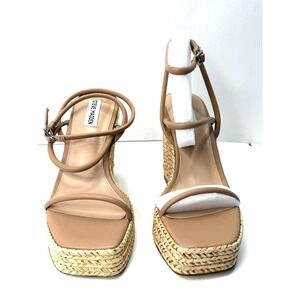 Steve Madden Women's Unify Platform Wedge Sandals Brown Multi Size 10M NWT/BOX